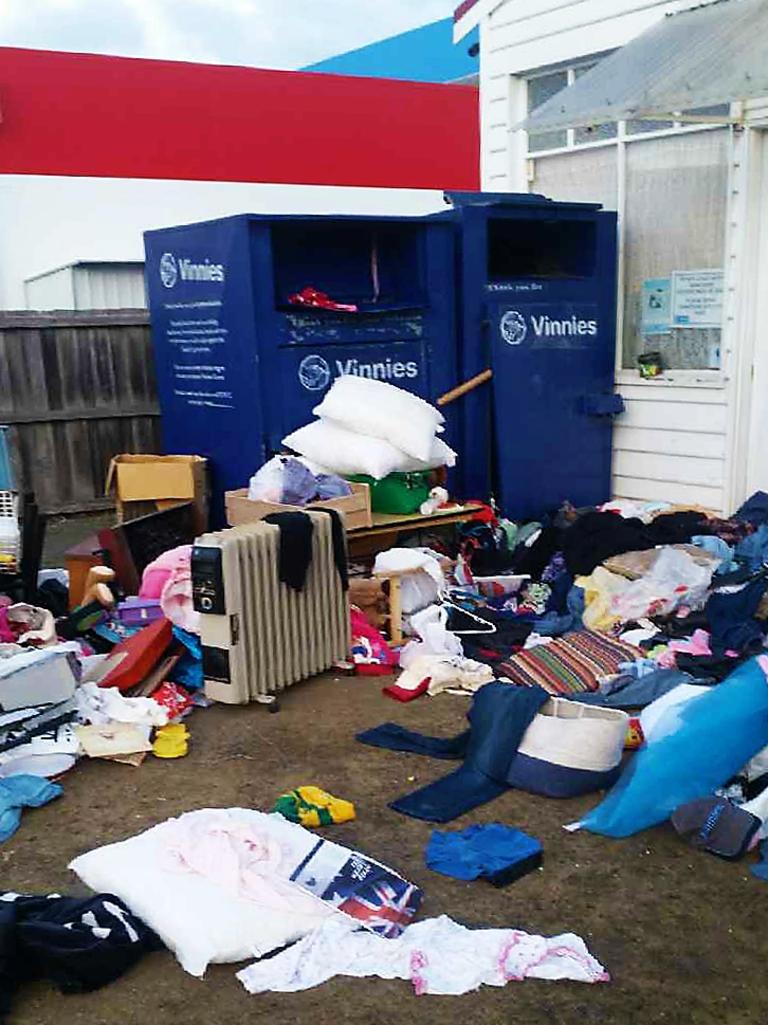 Charity bins a magnet for rubbish and theft | The Mercury