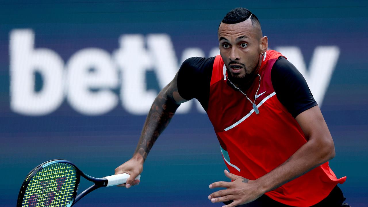 Nick Kyrgios is on a roll. (Photo by Matthew Stockman/Getty Images)