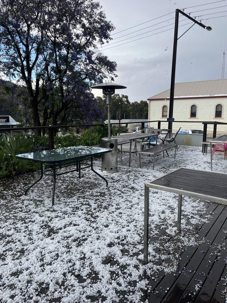 Hail at Melrose.