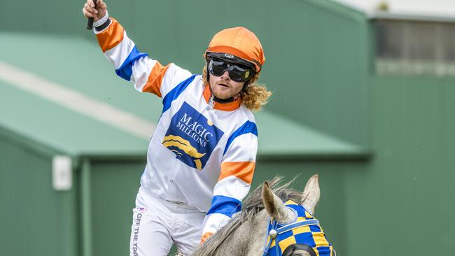 Larrikin jockey Thomas Doyle. Picture: Rob Burnett Photography.