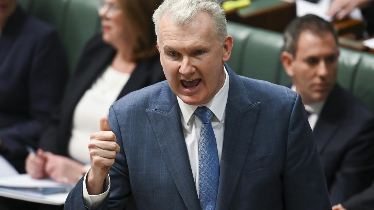 Tony Burke has introduced legislation to close loopholes in workplace legislation. Picture: NCA NewsWire / Martin Ollman