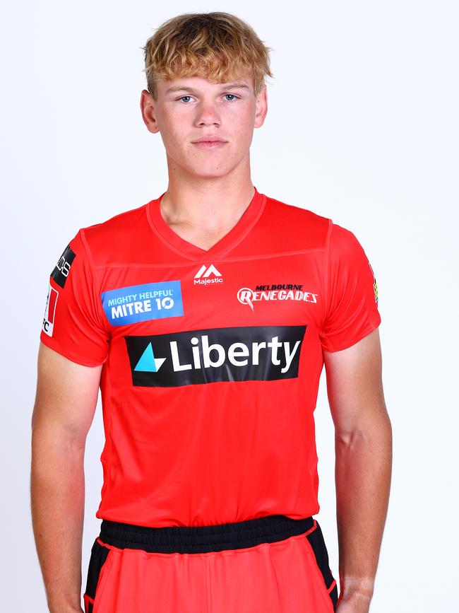 Jake Fraser-McGurk of the Renegades is bigger and stronger than last summer when he made his Victorian debut as a 17-year-old. Picture: Graham Denholm/Getty Images