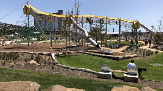 COMPARISON: The playground at the Launceston Seaport. Picture: LUKE BOWDEN