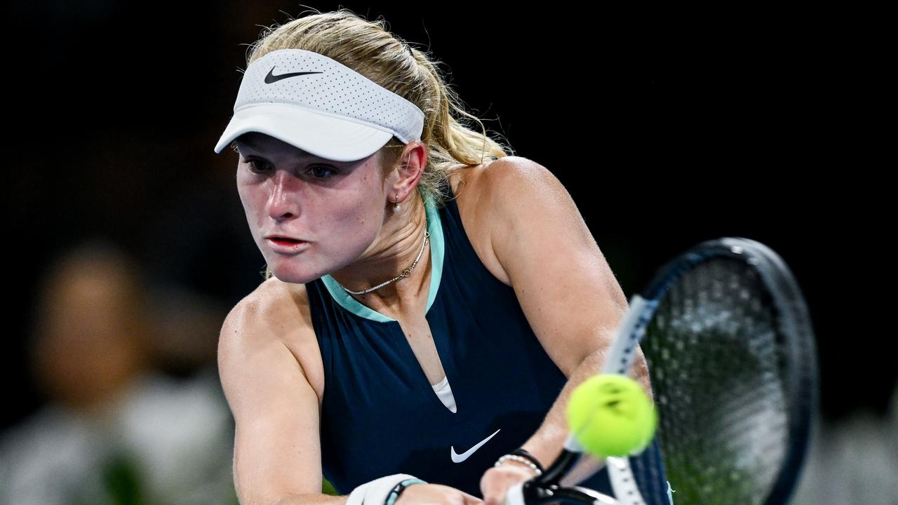 Emerson Jones during her clash with Daria Kasatkina. Picture: Mark Brake/Getty Images