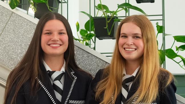 Adelaide High School captains Lily and Ingrid. Picture: Supplied