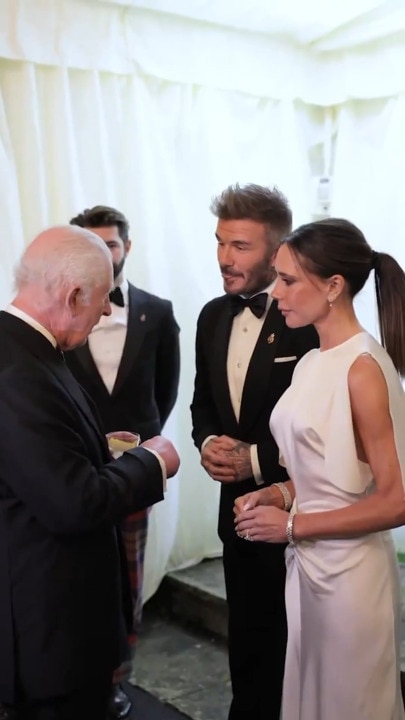 King and Queen welcome Beckhams for lavish royal dinner