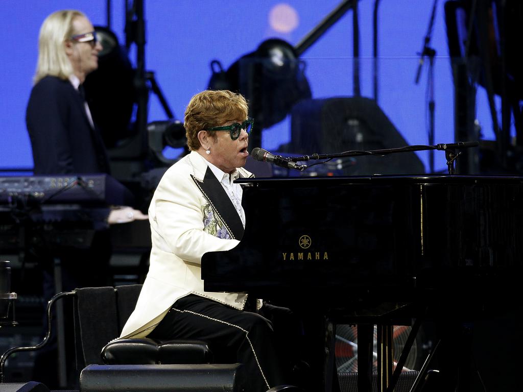 Sir Elton John plays Allianz Stadium in Sydney. Picture: John Appleyard