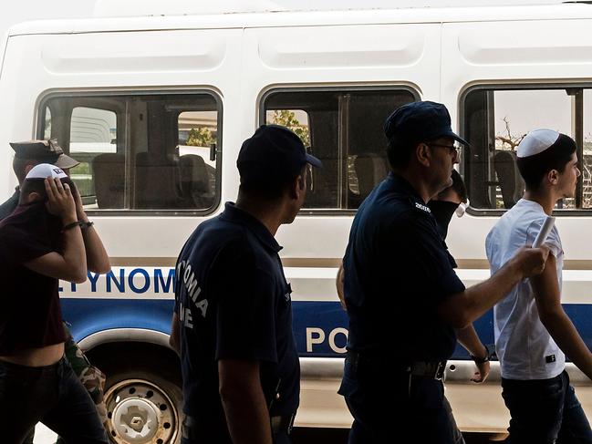 The Israelis were later released without charge. Picture: Iakovos Hatzistavrou/AFP