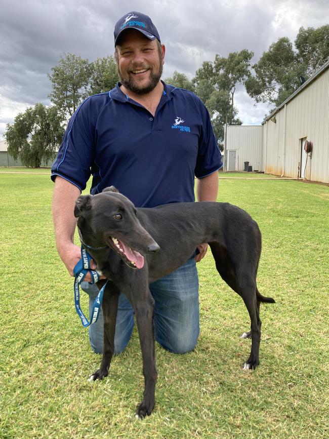 Leo Hellegers from the GAP with two-year-old Sophie. Picture: Ryan Young