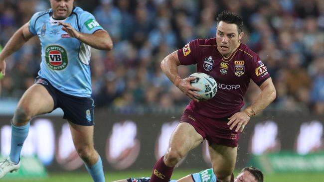 QLD's Cooper Cronk. Queensland vs. New South Wales for game 2 in the Origin Series at ANZ Stadium in Sydney. Pic Peter Wallis