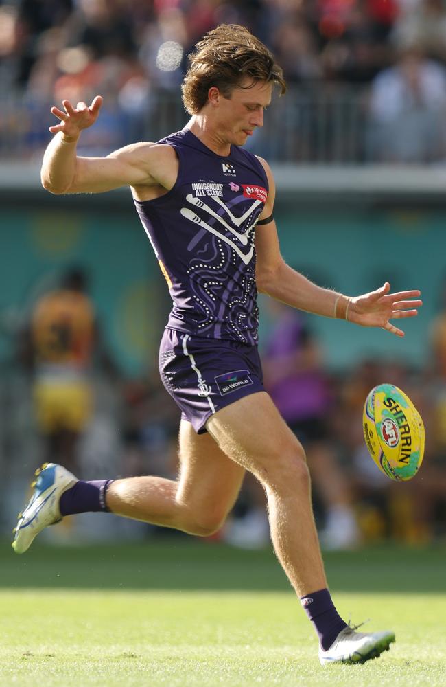 Can Jye Amiss get off the chain this season? Picture: Janelle St Pierre/AFL Photos/via Getty Images.