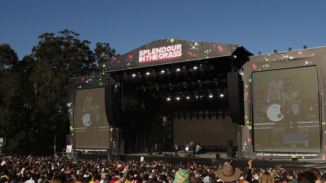 Wolfmother perform on the Amphitheatre stage during Splendour In The Grass 2019. (Photo by Mark Metcalfe/Getty Images)