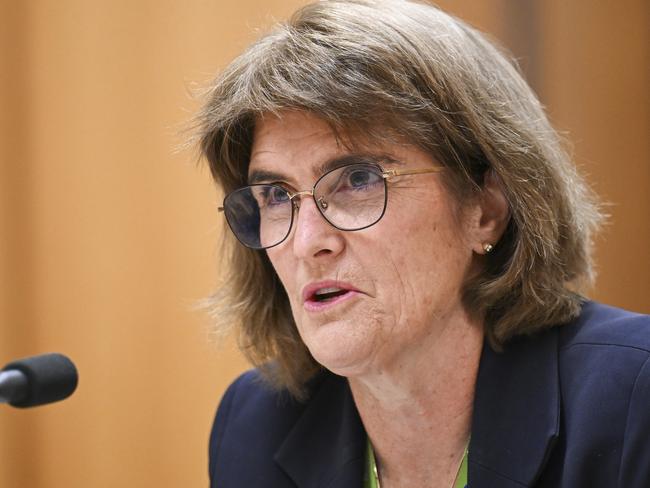 CANBERRA, AUSTRALIA  - NewsWire Photos - November 7, 2024: Reserve Bank of Australia governor, Michele Bullock  appears at the Supplementary Budget Estimates 2024Ã¢â¬â25 , Economics Legislation Committee at Parliament House in Canberra. Picture: NewsWire / Martin Ollman