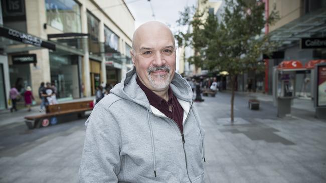 NEW ADELAIDE - profile picture of Mighty Kingdom's Dan Thorsland at Rundle Mall - pic Mike Burton