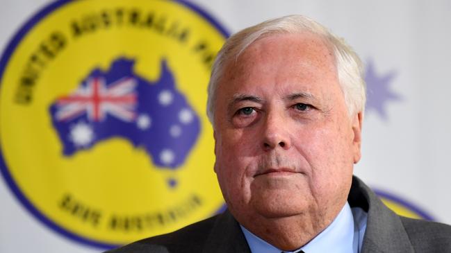 Leader of the United Australia Party Clive Palmer. Picture: NCA NewsWire / Dan Peled