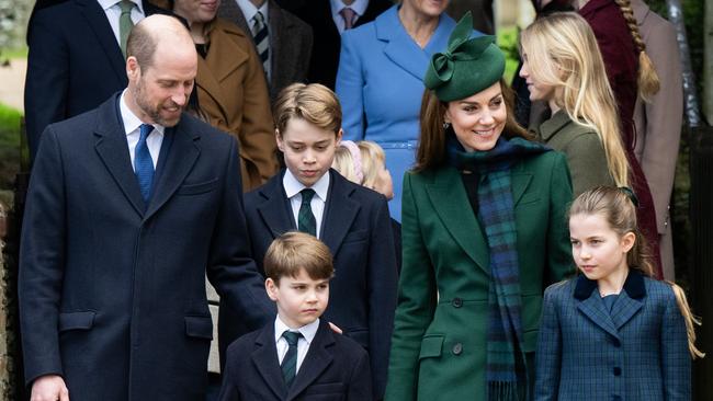 The Wales’ in Sandringham on Christmas Day. Picture: Samir Hussein/WireImage