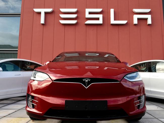 Tesla is the world’s leading electric car maker. Picture: John Thys / AFP