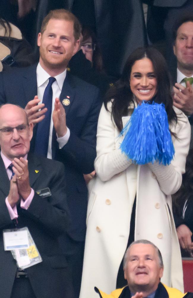 The couple watched on as the Opening Ceremony took place in Vancouver on Saturday. Picture: Karwai Tang/WireImage