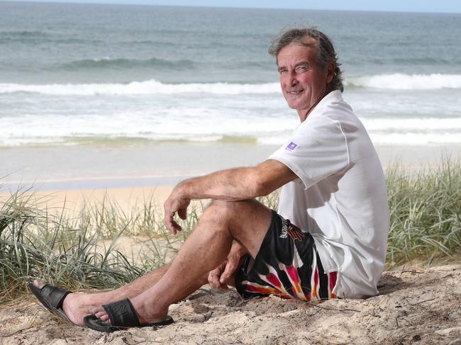 Parramatta Eels Legend Paul Taylor who was a hero of the 1980s-era team but found himself falling on tough times and homeless. He now lives in Labrador ,near the beach.. Picture Glenn Hampson