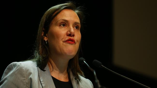 Financial Services Minister Kelly O'Dwyer refused nine times to concede the government erred by strongly opposing a royal commission. Picture: Britta Campion