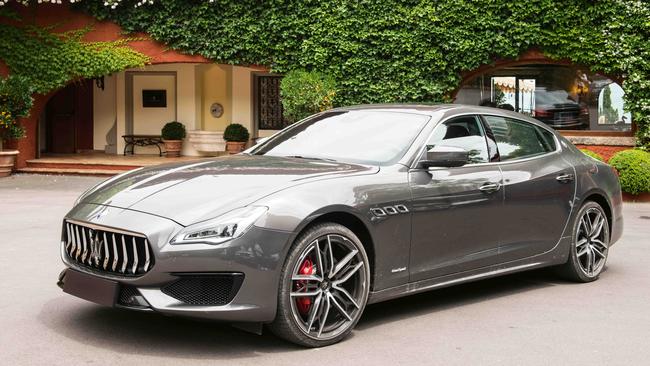 Sweet ride ... the Maserati Quattroporte S. Picture: Susan Wright