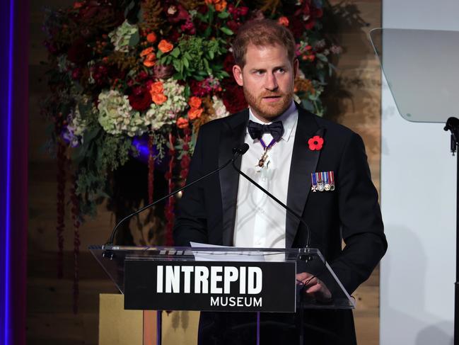 Prince Harry is continuing his campaign against misinformation and “fake news”. Picture: Theo Wargo/Getty Images for Intrepid Sea, Air, &amp; Space Museum