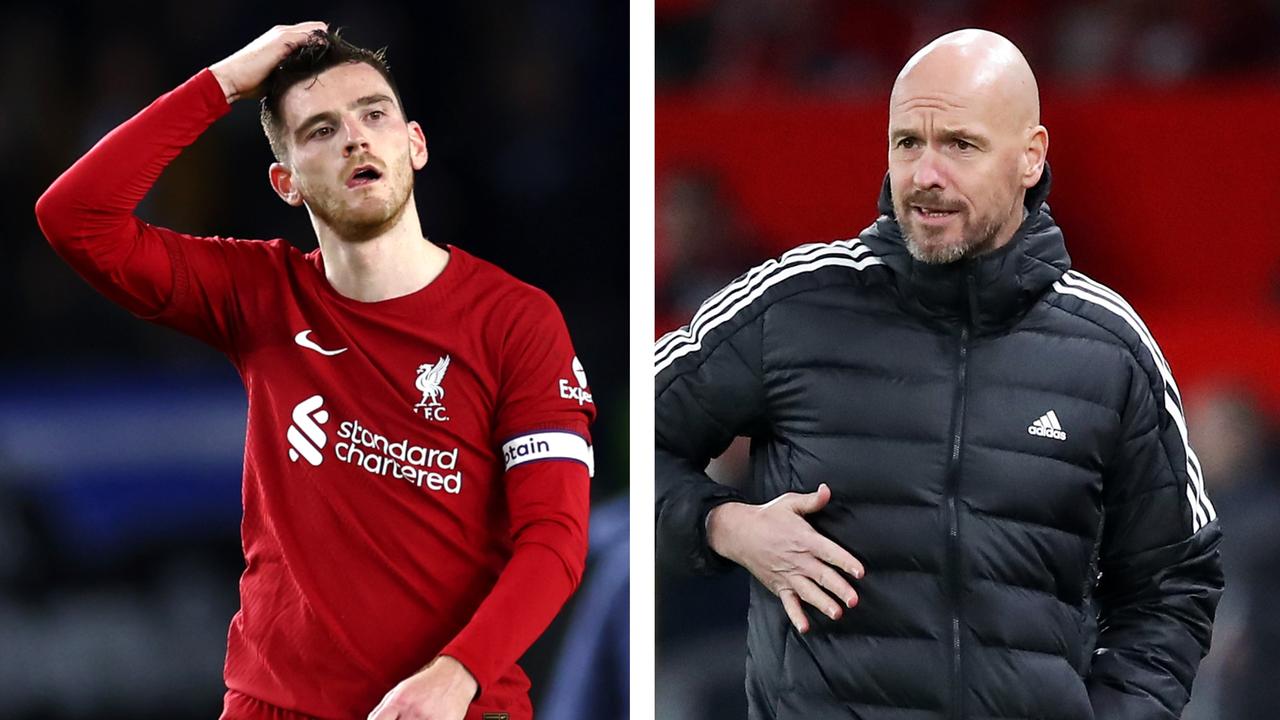 Liverpool's season continues to go from bad to worse as Manchester United roll on under Erik ten Hag. Picture: Getty