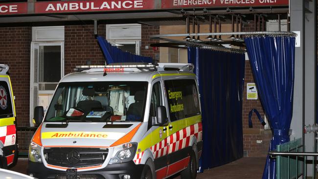 Emergency services rushed to the man’s aid. Picture: Bill Hearne