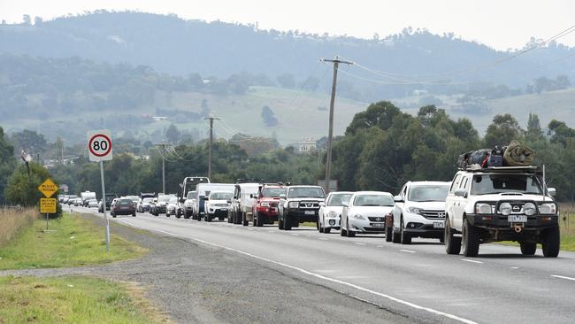 Melba Highway is “stuffed full of holes” according to one motorist. Picture: Lawrence Pinder