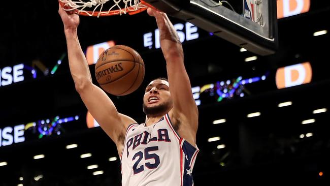 Ben Simmons was incredibly unlucky to miss out being an All-Star. Picture: AFP