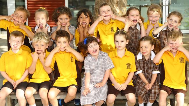 Drysdale Primary School 2025 Foundation E front Camden Stevens Flynn Robson Lachie Schuyler Esme Steel Lucy Verschuur Sienna Allender Oscar Hudgell. Back August Timmins Kaylee Brimley Lola Featherston Austin Illangakoon Charlie Miller Eloise Schuyler Luna Gourley-Keldermans Laylah Chandler