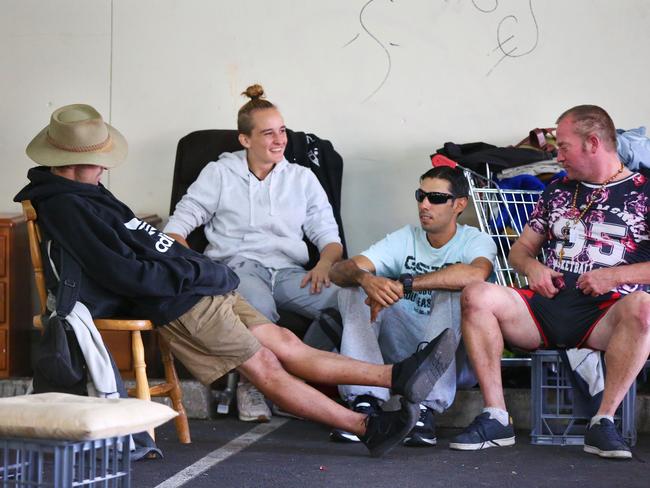 Penrith's Judges carpark has become a hub for homeless people. Picture: Angelo Velardo
