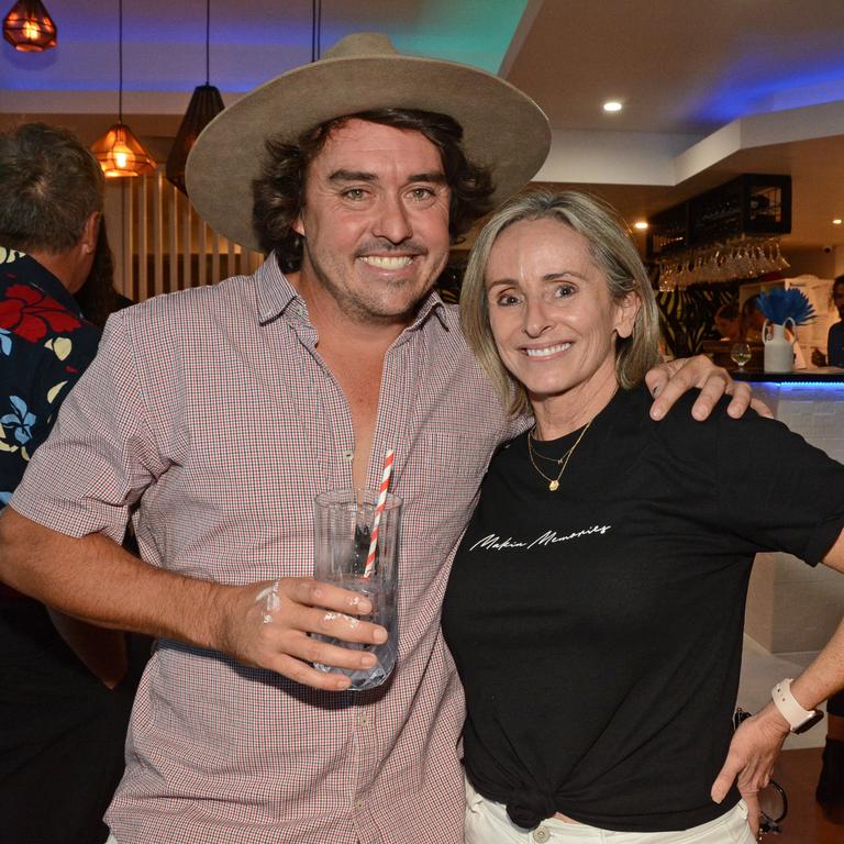 Ash Schulz and Maya Eschembrenner at opening of Memory Lane, Broadbeach. Picture: Regina King.