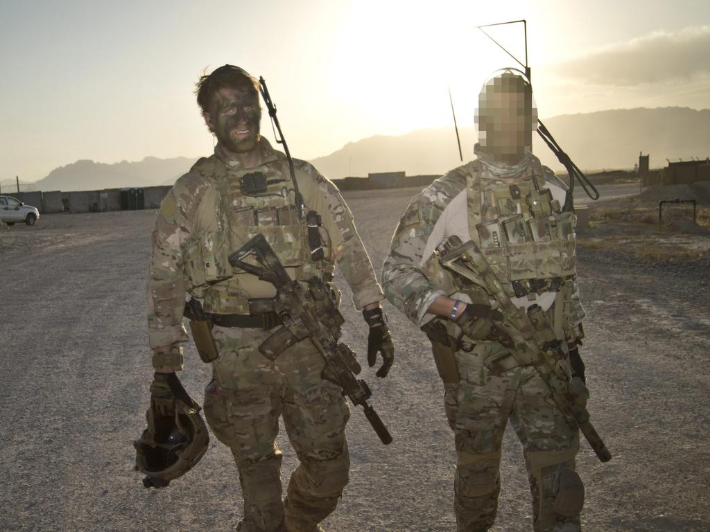 Andrew Hastie coming back from a mission while serving for the special forces in Afghanistan in 2013.