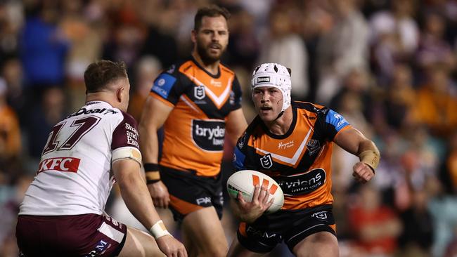 Mason got a taste of NRL action this year. Photo by Jason McCawley/Getty Images