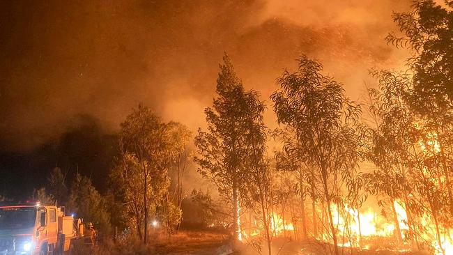 QFES Facebook bushfire image from Miles in September.