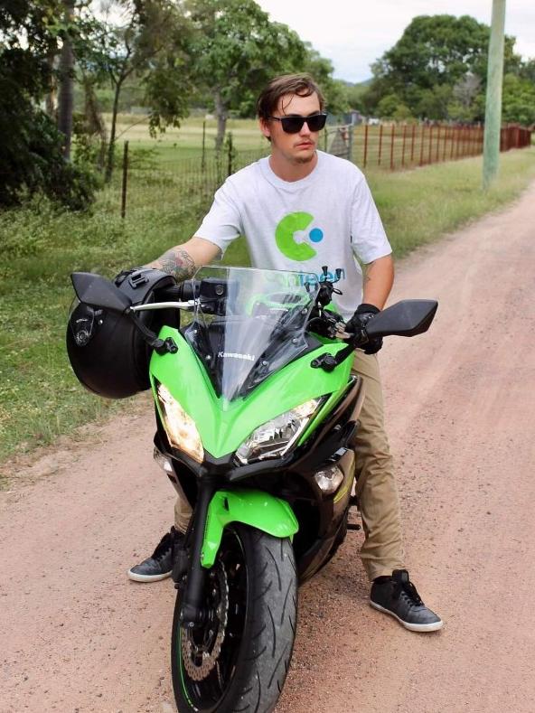 Brendan Tyrrell on his favourite bike which he sold.