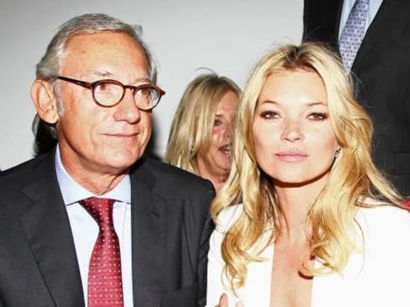 Andic pictured with British supermodel Kate Moss. Picture: Getty Images