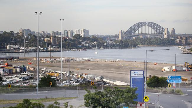 Glebe Island port is a significant Sydney asset used by the Royal Australian Navy. Picture: Thomas Lisson