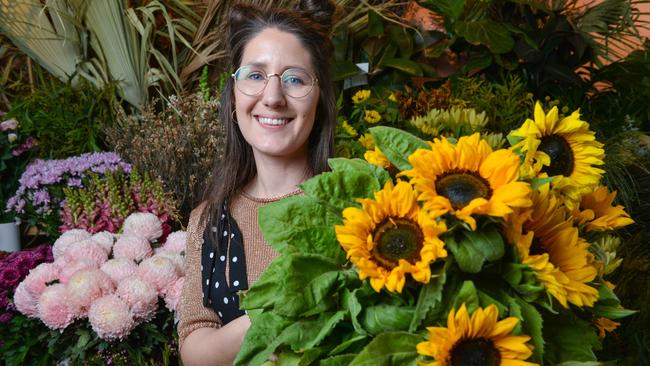 Business has bloomed at the Halifax Street florist. Picture: Brenton Edwards