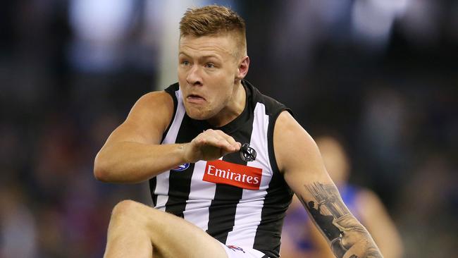 Jordan De Goey is one of three changes for the Magpies. Picture: Michael Klein