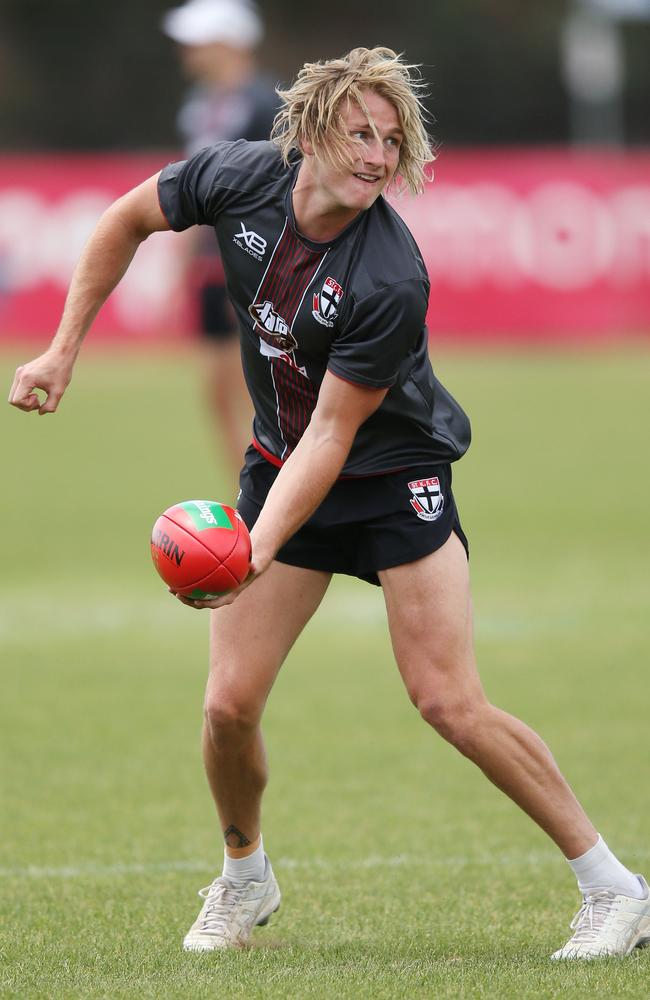 Tom Lamb training with the Saints in November.