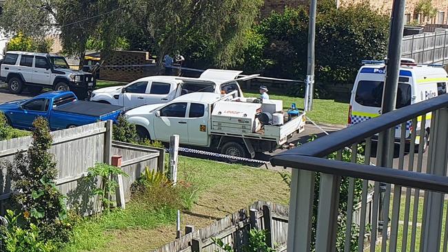 Police swarmed William St, Tweed Heads South early on Sunday. Picture: Facebook.