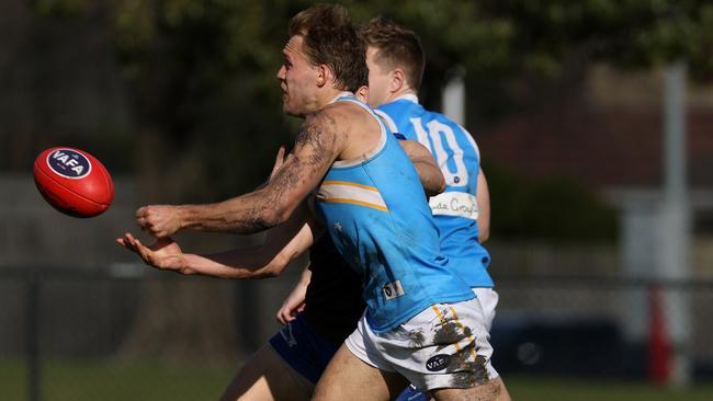 VAFA – Daniel Easson in action for Monash Blues. Photo: Hamish Blair