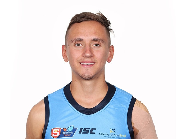 Former Sturt player Cooper Hough has been a star presence up front for Hahndorf. Picture: SANFL