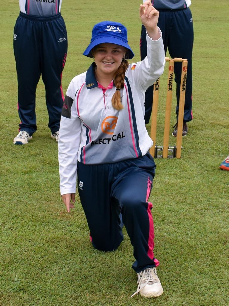 Lily Audas-Gray was the leading wicket taker for Western Suburbs Townsville. Picture: Supplied