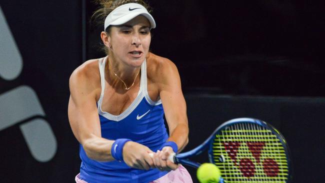 Belinda Bencic was too good for Julia Goerges. Picture: AFP