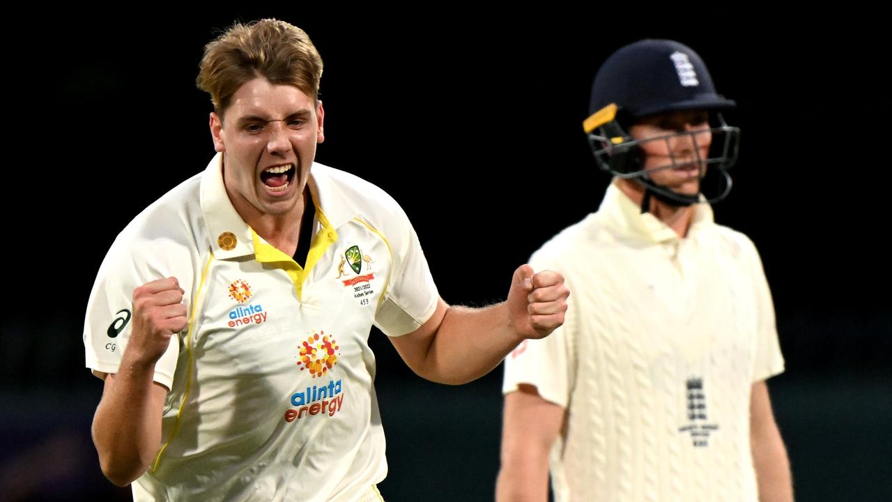 Cameron Green took three quick wickets to turn the fifth Test in Australia’s favour. Photo: Getty Images
