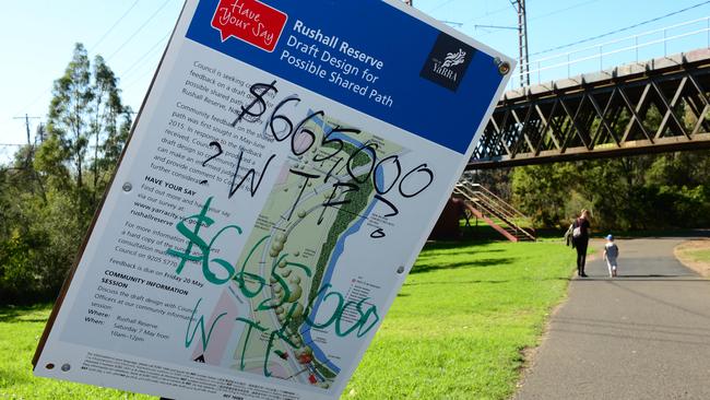 A proposed path through Rushall Reserve is causing friction in North Fitzroy.