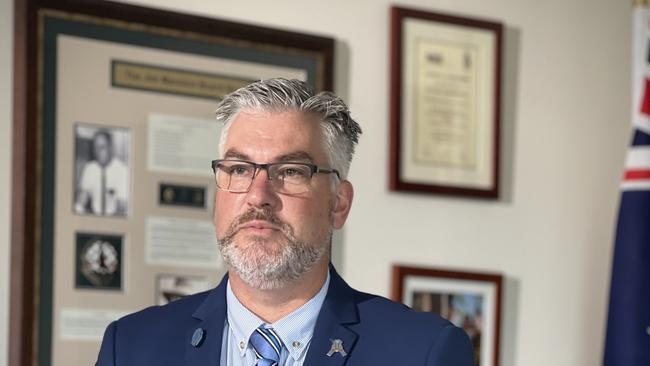 Northern Territory Police Association (NTPA) President Nathan Finn. Picture: Fia Walsh